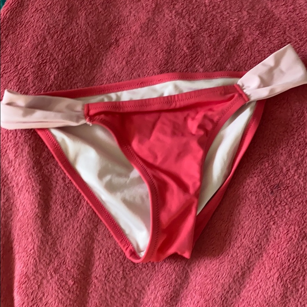 Pink on pink bikini bottom